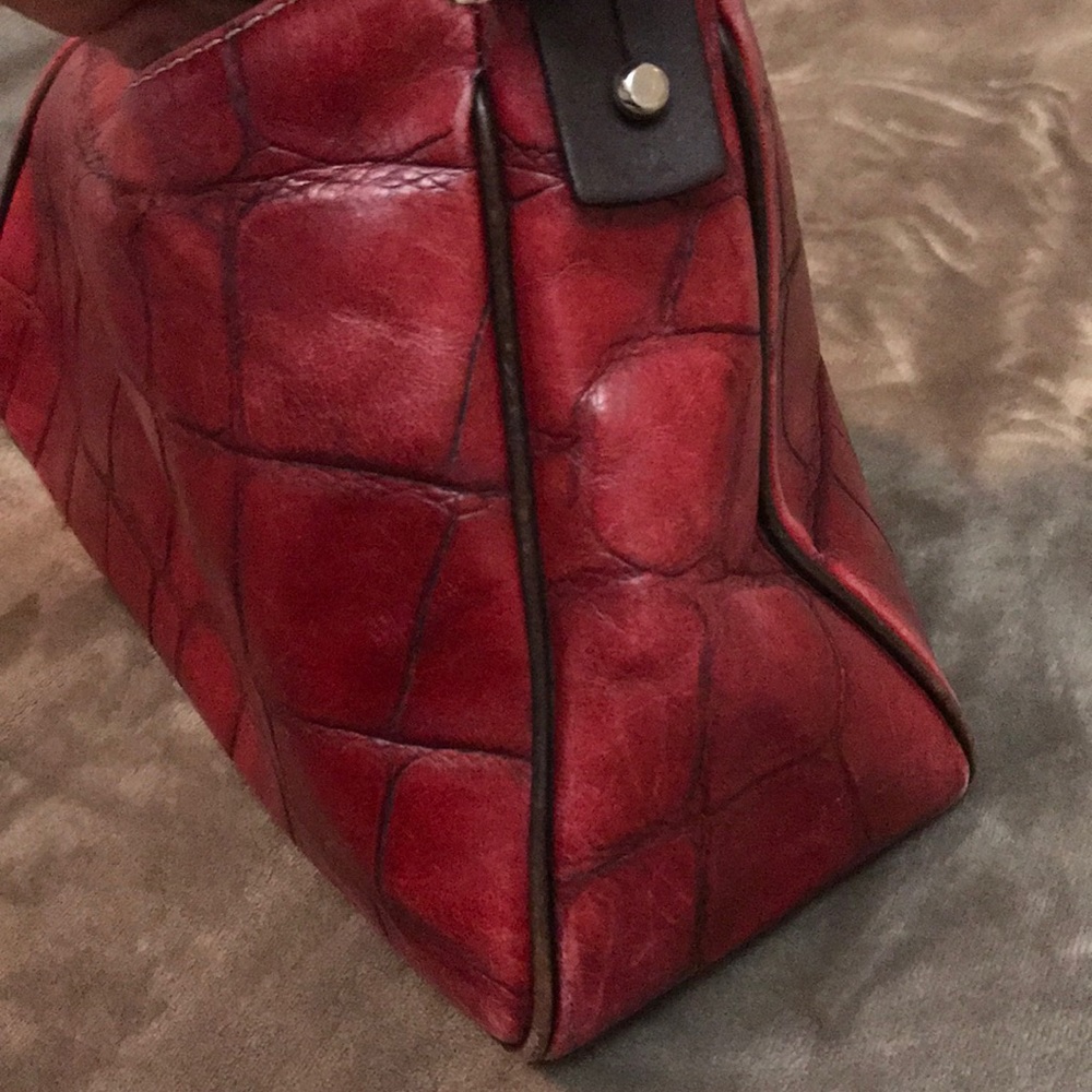 Dooney & Bourke Red Leather Hand Bag - Picture 7 of 7